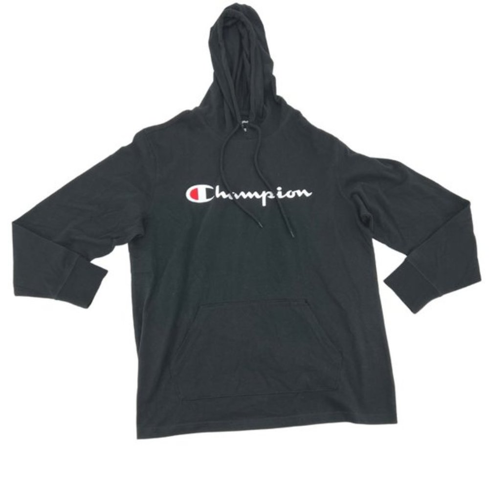 Champion Hooded Top Black Size M